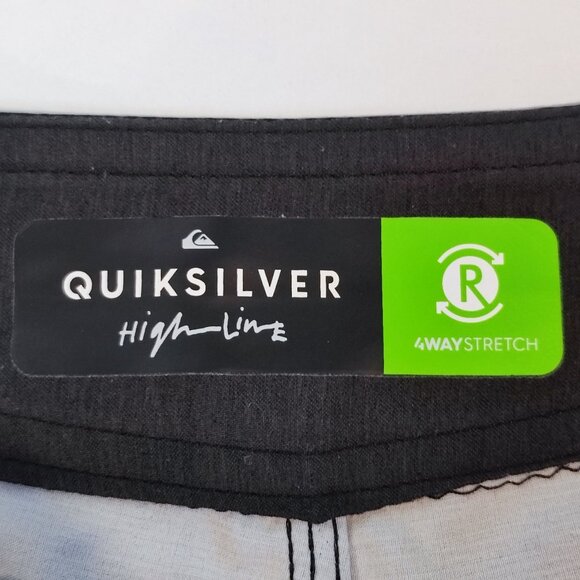 Quiksilver board short men's size 29 blue white stripes Dryflight - Picture 5 of 16